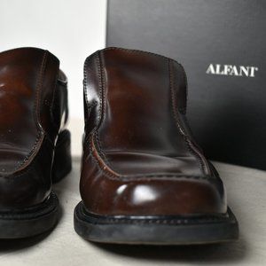 ALFANI MARLIN BROWN MENS SHOE SIZE 8.5 MEDIUM MADE IN BRAZIL